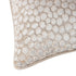 Lanzo Cut Velvet Piped Cushion Moonbeam